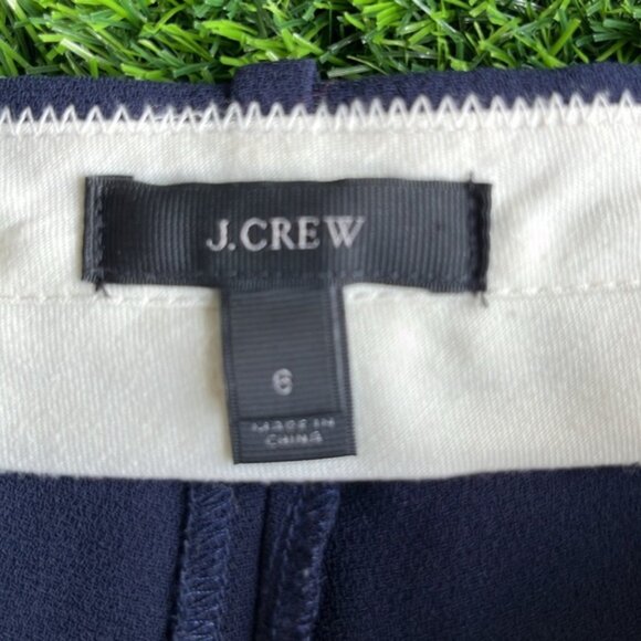 J.CREW Pleated Navy Shorts size 6 - Picture 4 of 6